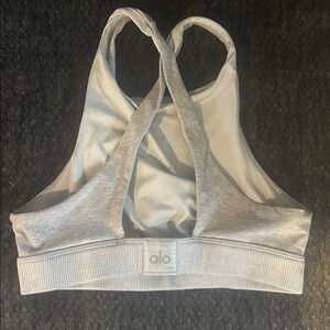 Alo Light Gray Sports Bra EUC SIZE S